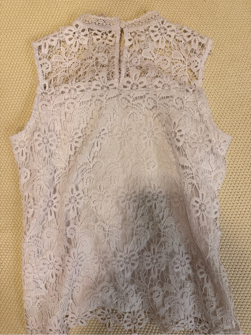 White Lace Blouse Size Small